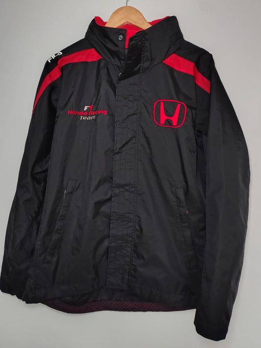 Official Fila Honda racing F1 team jacket coat medium black red formula one grand Prix circa 2006