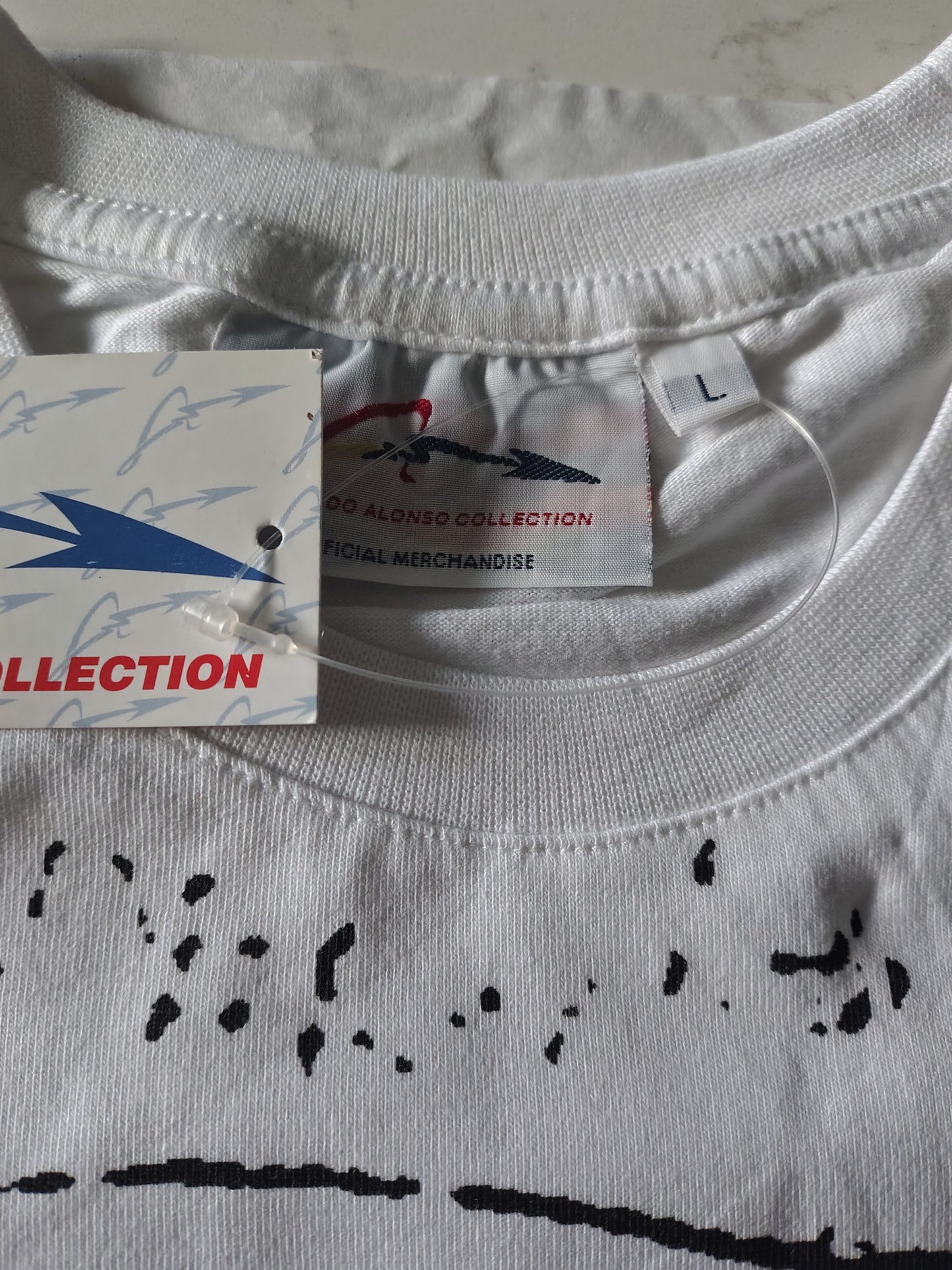 Official Renault F1 Fernando Alonso tshirt white circa 2005/06 F1 formula one BNWT unisex Large
