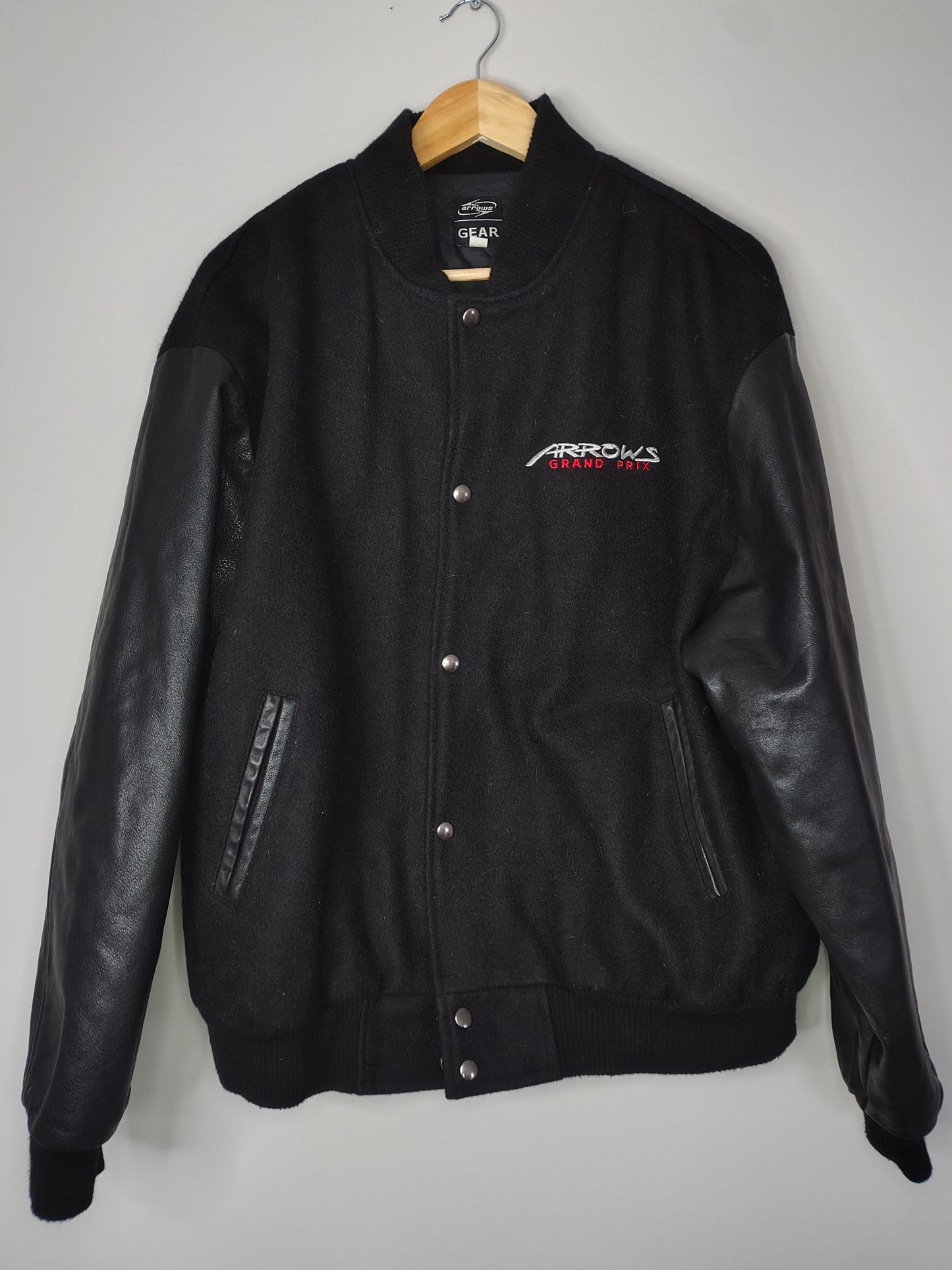 Arrows grand Prix leather wool bomber jacket official