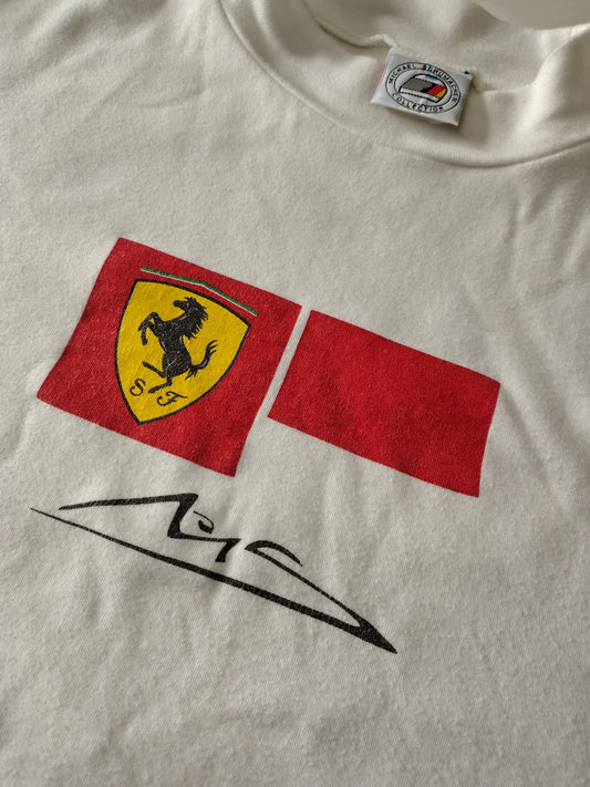Official Michael Schumacher Ferrari racing t-shirt white