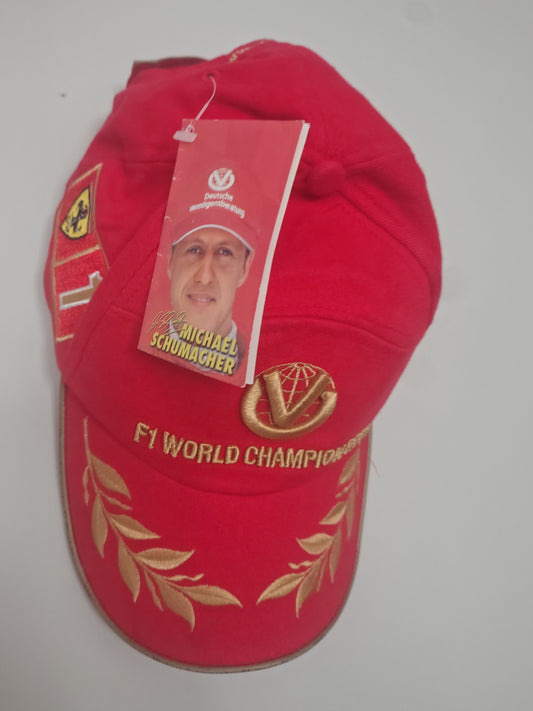 2001 Michael Schumacher Ferrari world champion cap hat formula 1 F1 grand Prix
