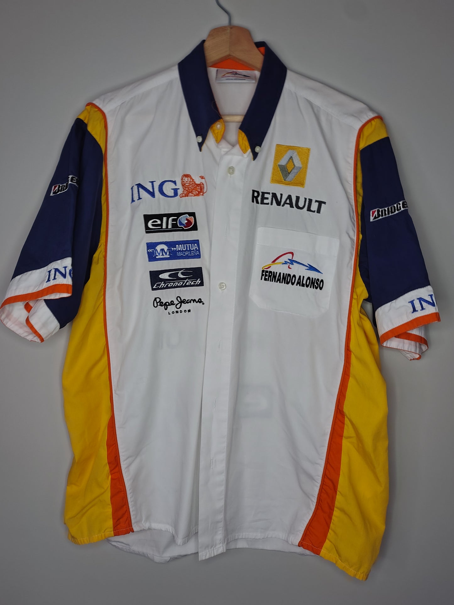 2008 Renault ING Direct Fernando Alonso team shirt official