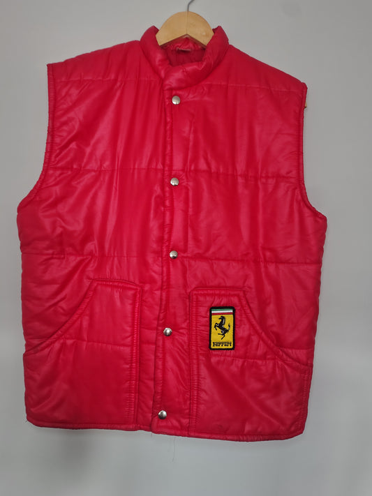 Vintage Scuderia Ferrari gilet bodywarmer F1 formula one grand prix