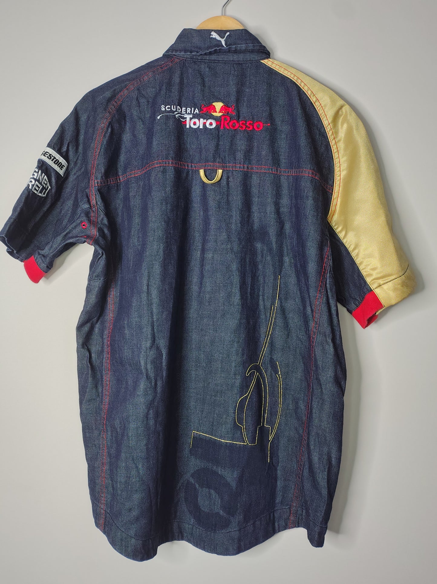 2007 Scuderia Toro Rosso STR2 Puma team issue denim shirt Sebastian Vettel era rare
