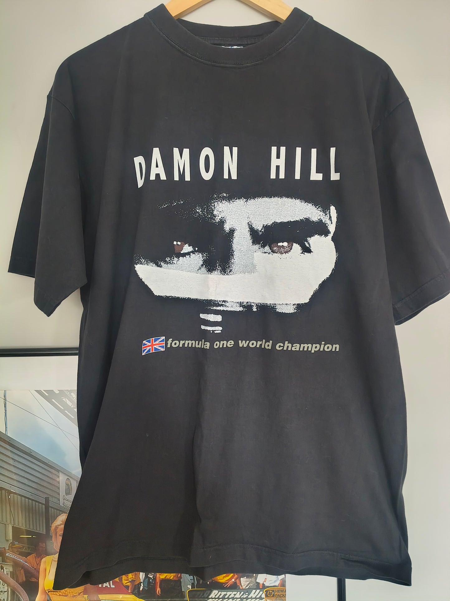 1997 Damon Hill world champion t-shirt formula one grand prix vintage f1