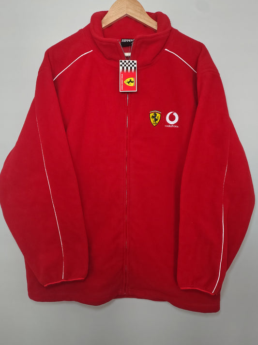 2002 Official Scuderia Ferrari Vodafone full zip grid fleece F1 formula 1 grand Prix Michael Schumacher era Vintage