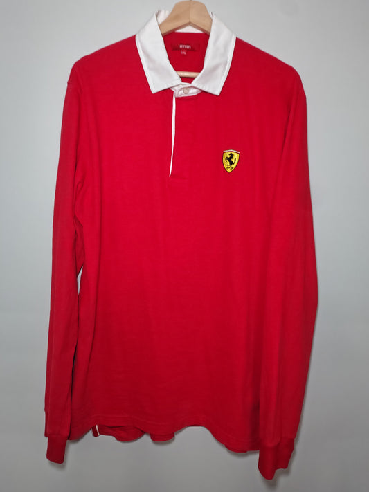 Official Scuderia Ferrari ladies rugby top long sleeve formula 1 F1 grand Prix