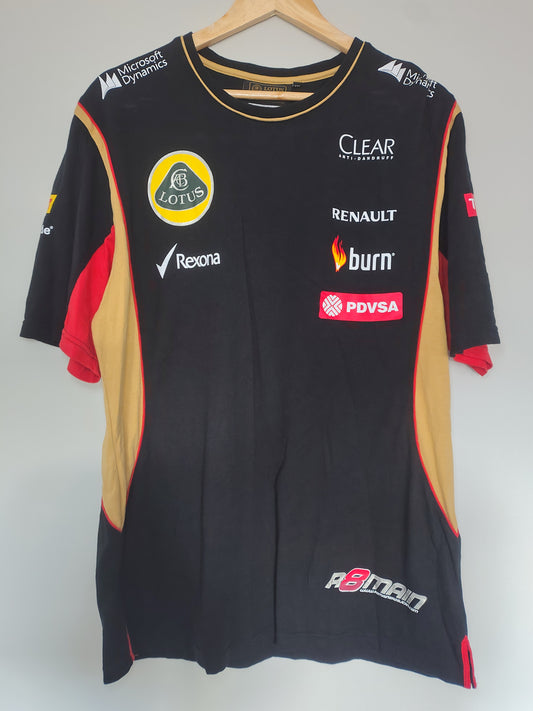 Lotus official  Romain Grosjean t-shirt XXL F1 formula one grand prix