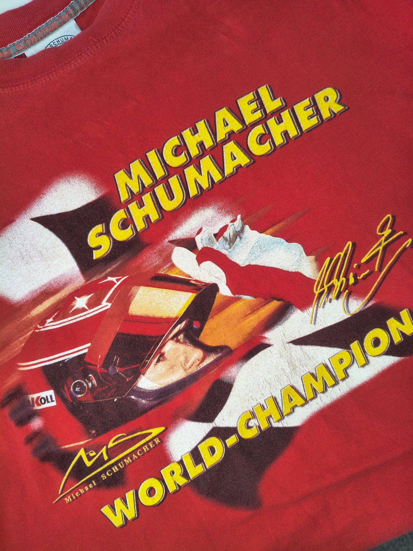 Official Michael Schumacher world champion t-shirt vintage F1