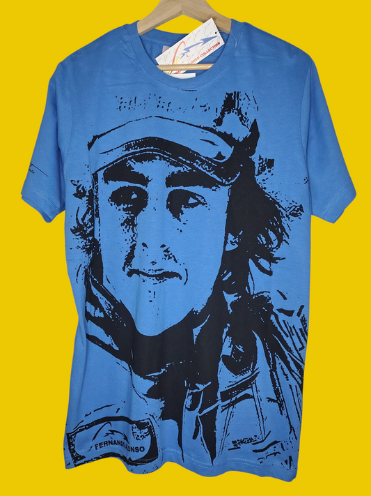 Official Fernando Alonso Renault t-shirt white circa 2005/06 F1 formula one BNWT unisex Medium