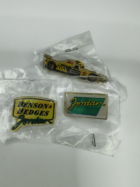3 x Jordan grand Prix collectors pins vintage F1 formula 1