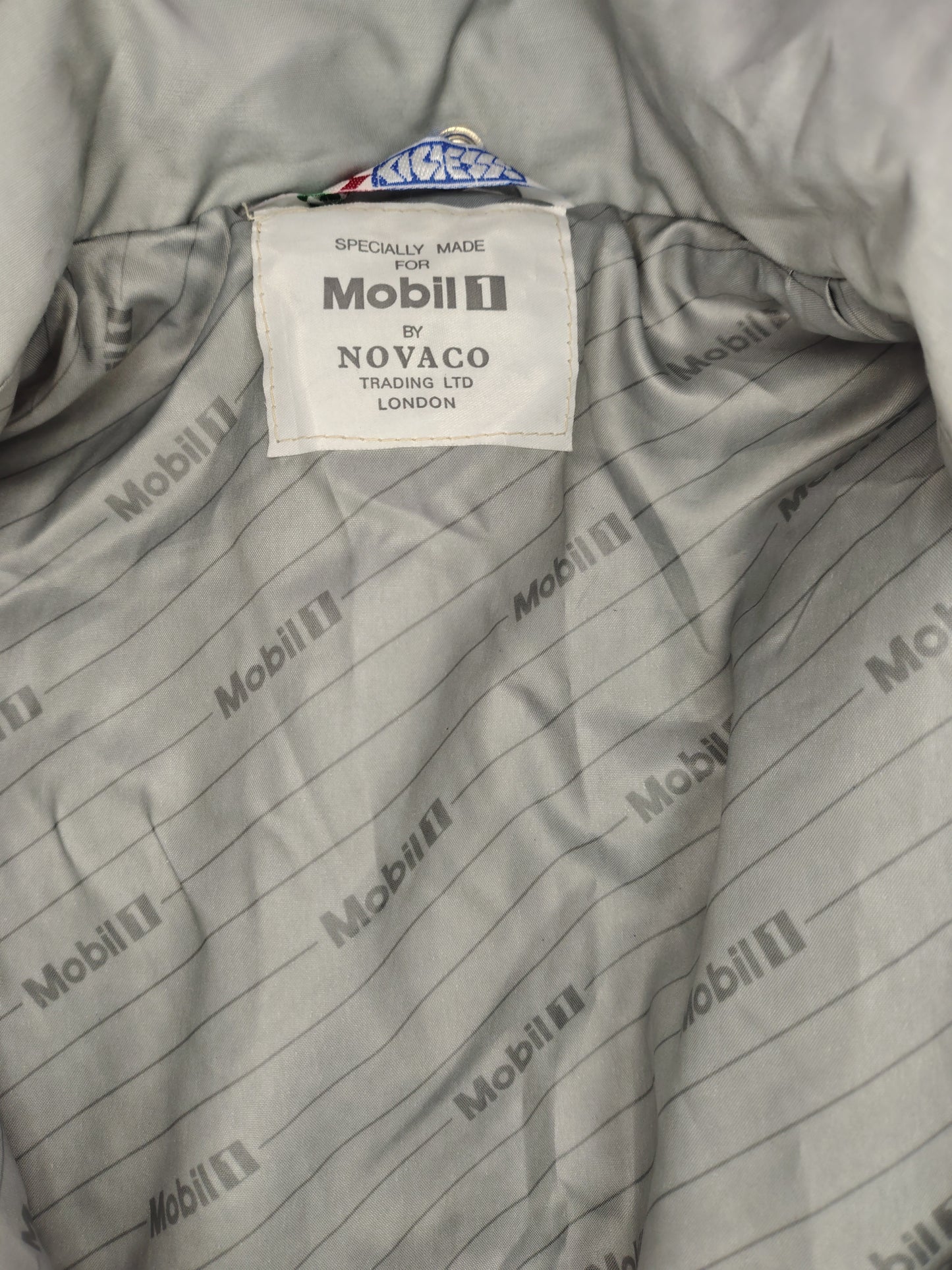 1980s Mobil 1 rally promotional jacket gilet vintage