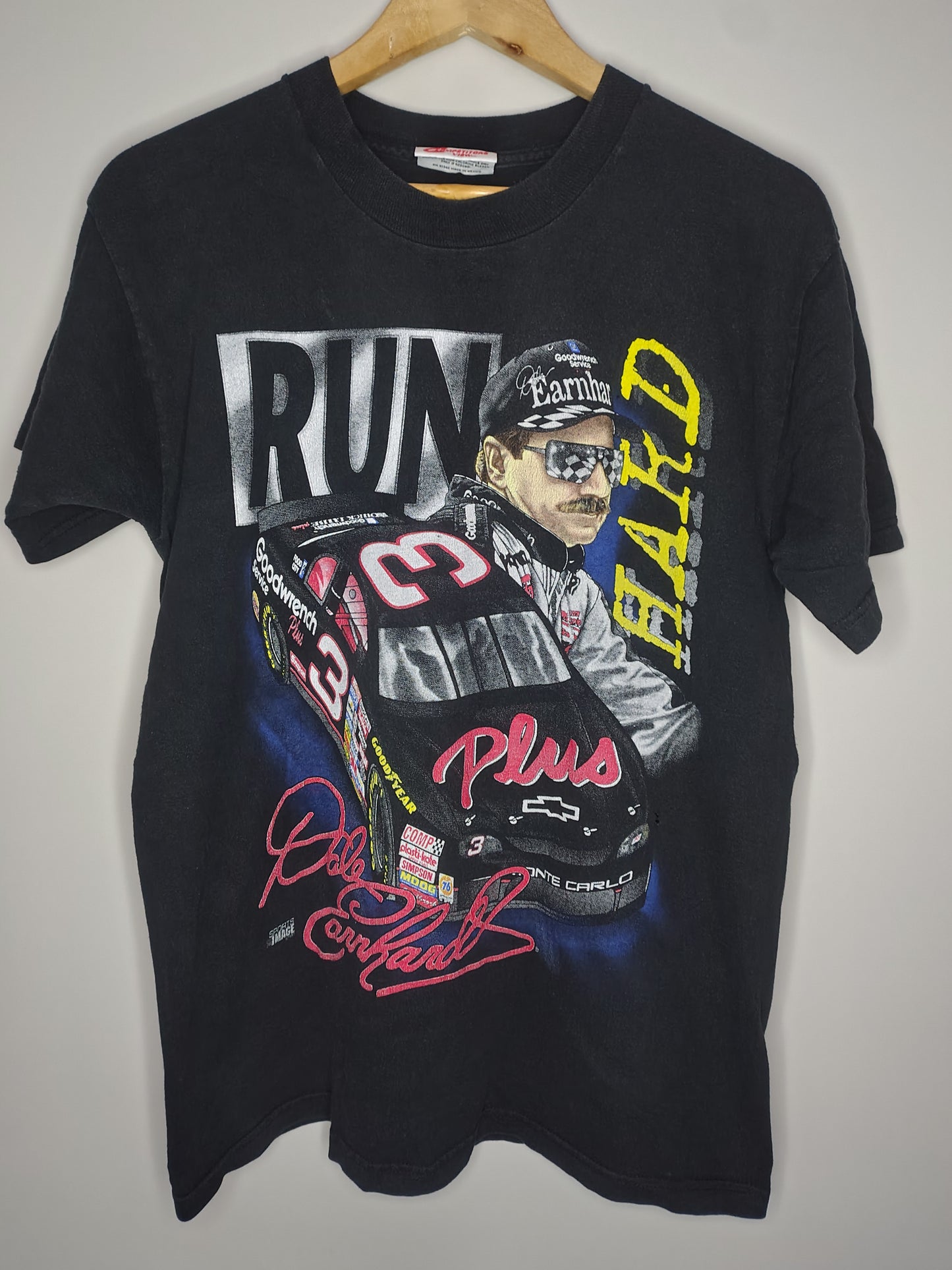 Competitors view Dale Earnhardt NASCAR print t-shirt