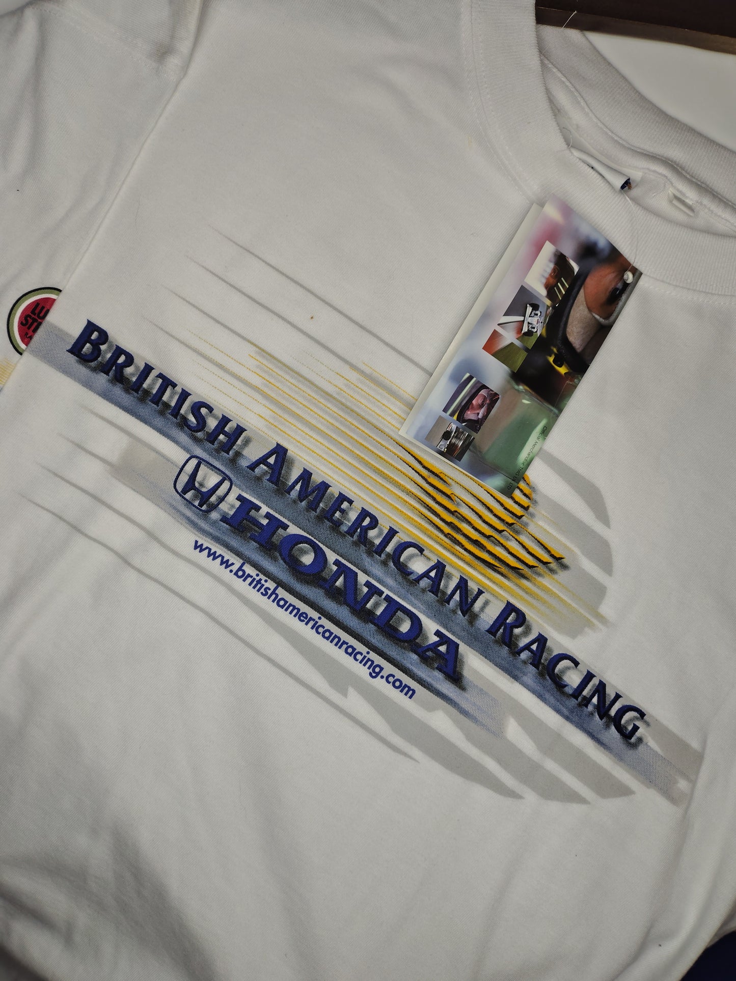 2000 British American Racing BAR Honda official team t-shirt lucky strike luckies vintage F1