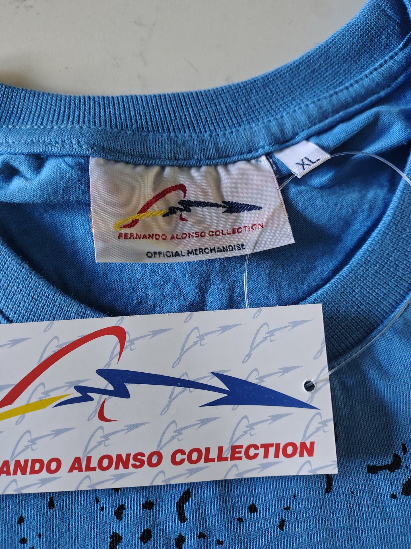 Official Fernando Alonso Renault t-shirt blue circa 2005/06 F1 formula one BNWT XL unisex