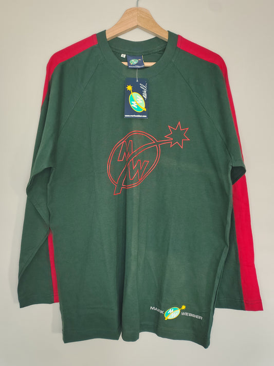 Official Mark Webber long sleeve t-shirt green large
