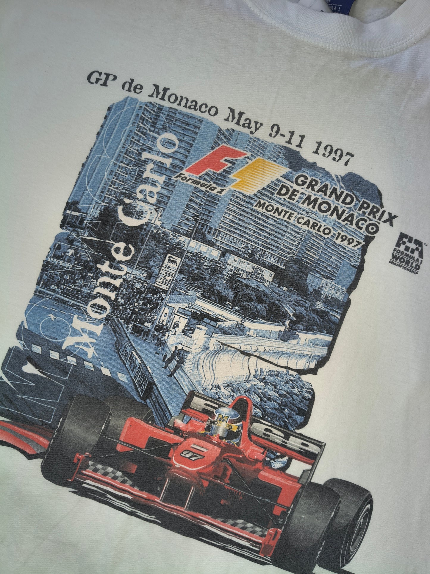 1997 LV Grand Prix de Monaco Grand Prix official t-shirt Monte Carlo vintage F1