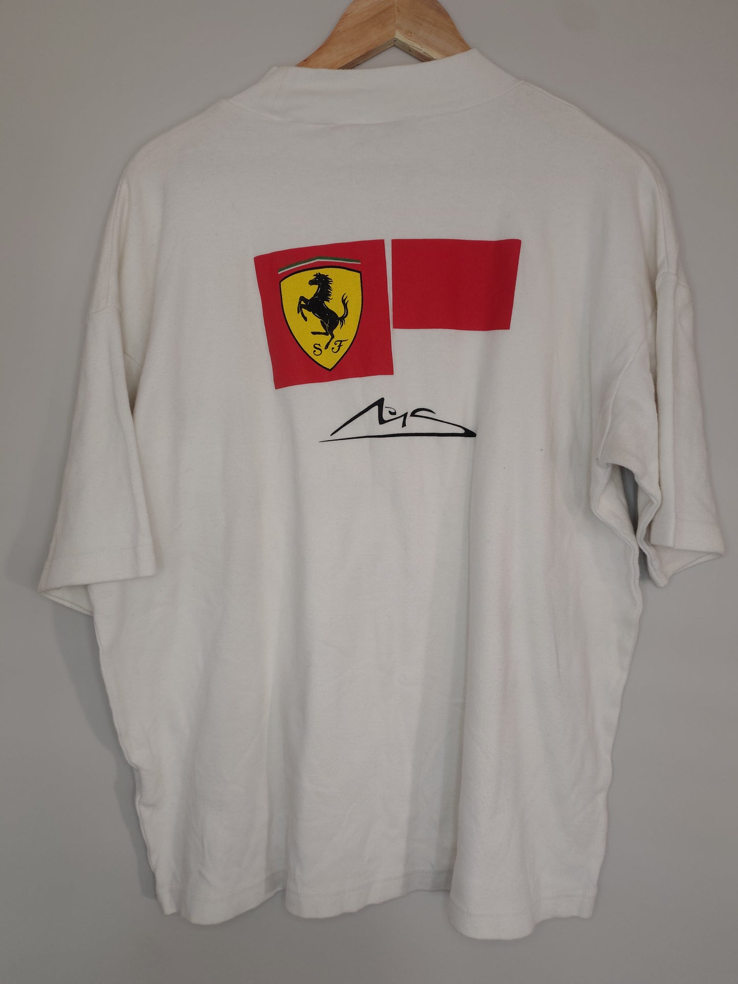 Official Michael Schumacher driver racing style round neck t-shirt Ferrari marlboro