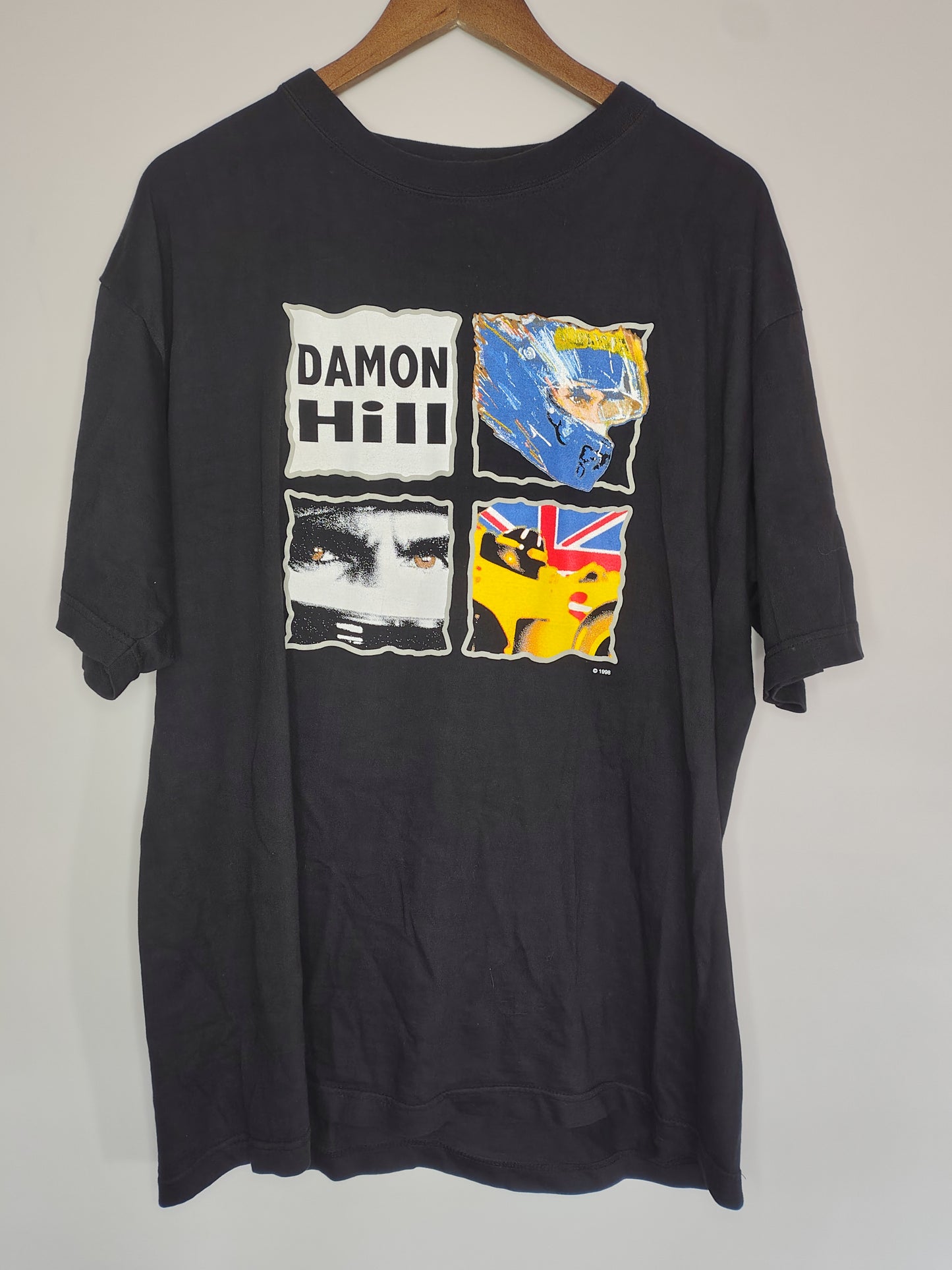 1998 Damon Hill t-shirt Jordan vintage F1