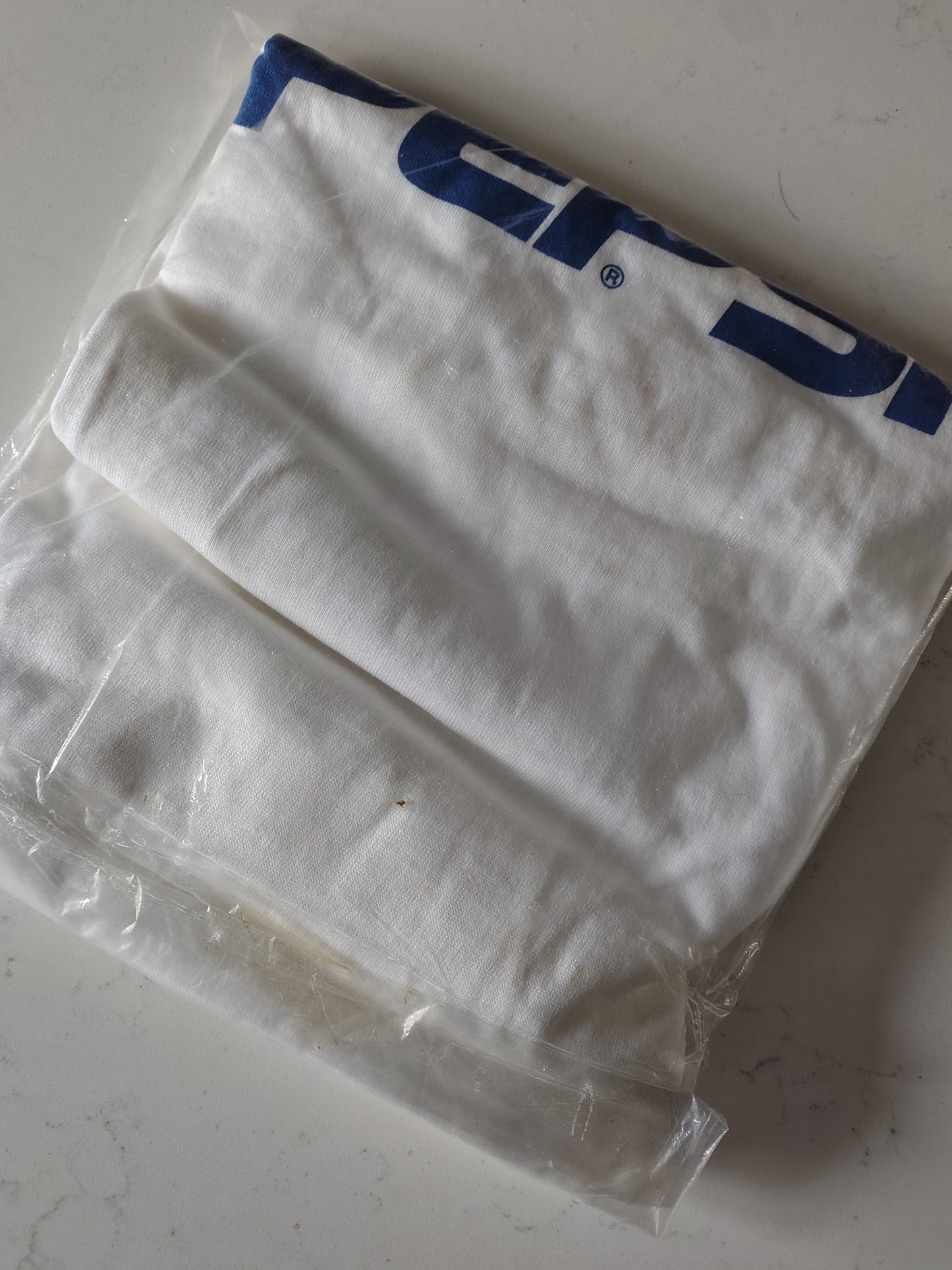 1990's Diet Pepsi white single stitch t-shirt screen stars made in Ireland XL cola rare deadstock