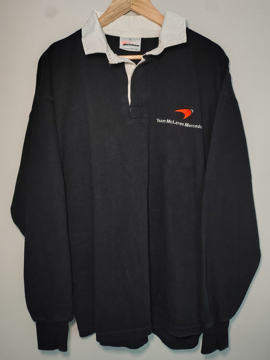 Official Team McLaren Mercedes long sleeve rugby top Juan Pablo Montoya XXL 2005