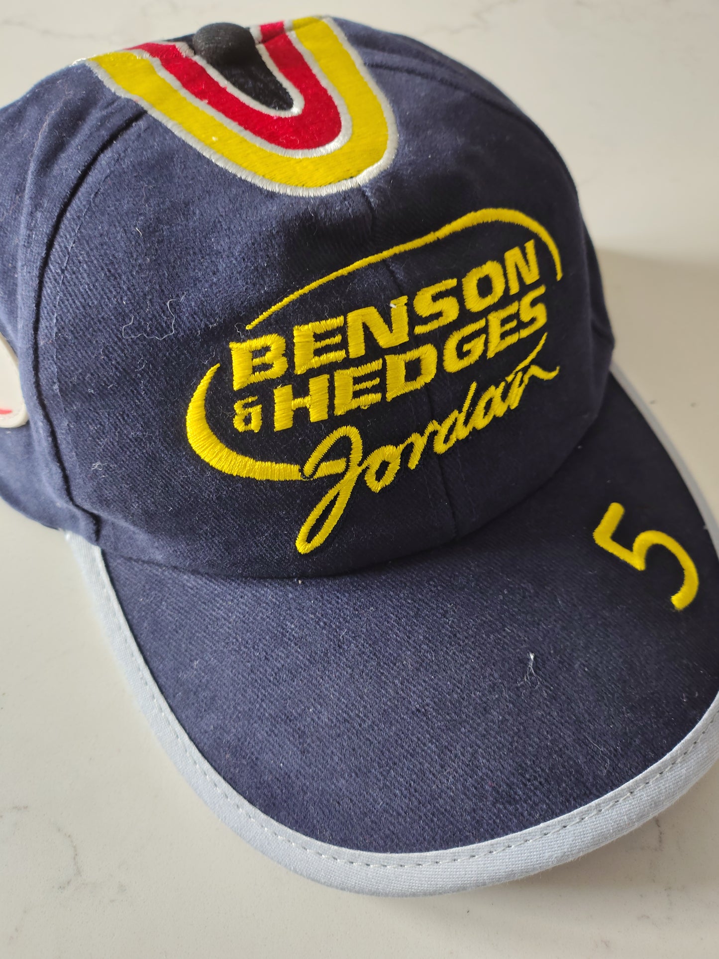 Official Jordan Grand Prix Heinz Harald Frentzen Cap Official Hat EJ10 Eddie B&H HHF