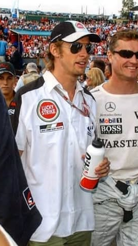 Official BAR Honda team member white shirt pit mechanic