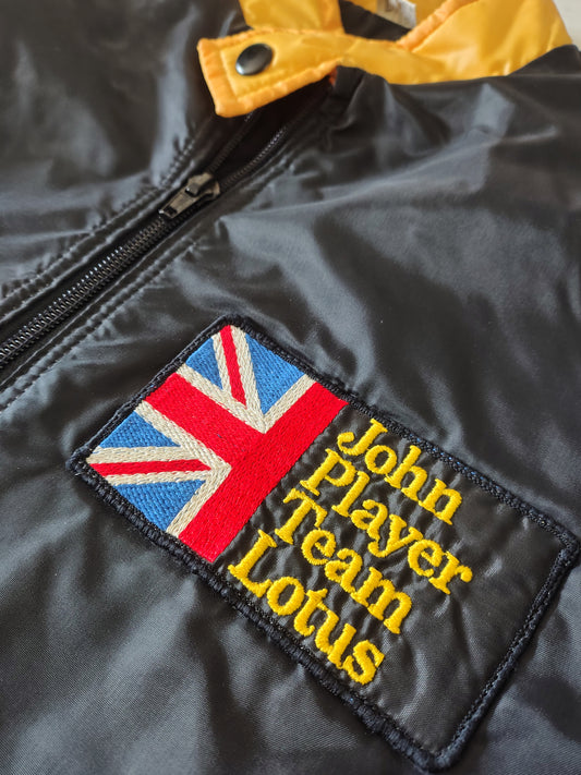 Vintage John Player Special Jacket Team Lotus Grand Prix Andretti Senna Camel