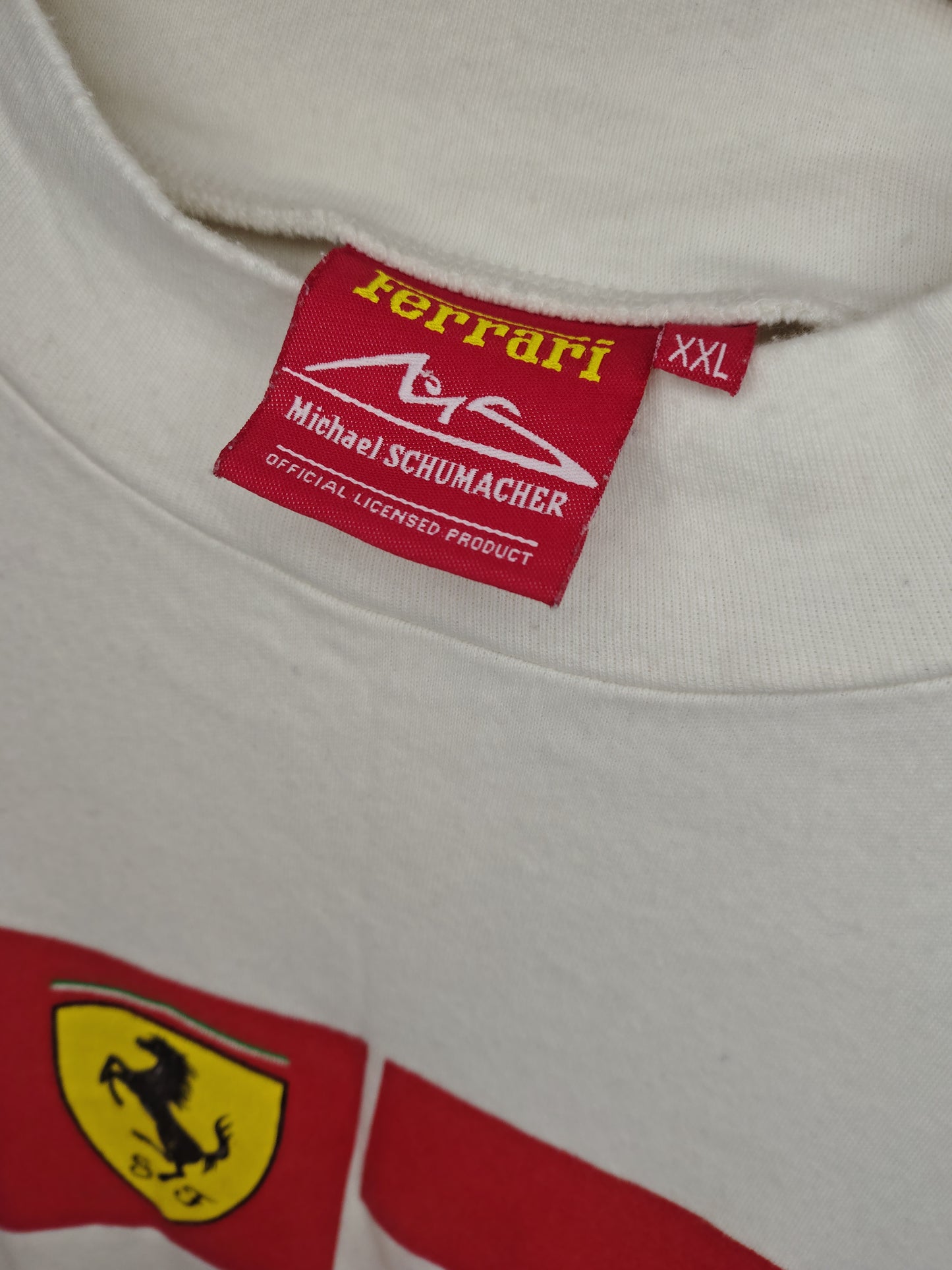 Official Michael Schumacher driver racing style round neck t-shirt Ferrari marlboro