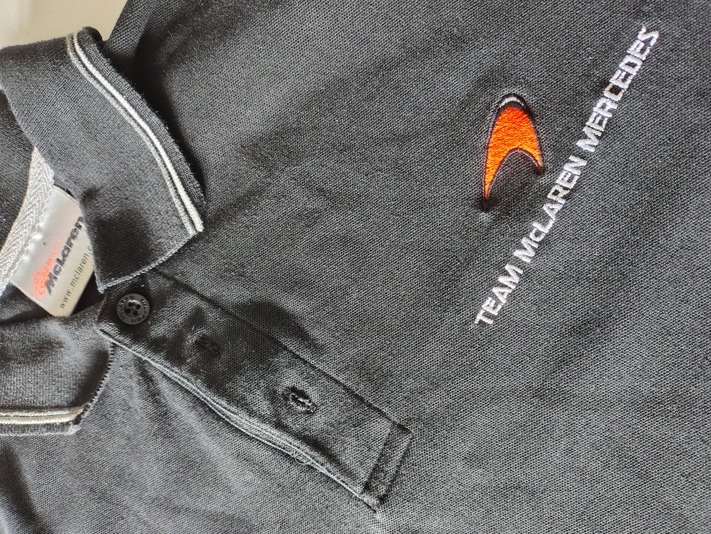 Official Team McLaren Mercedes polo shirt black