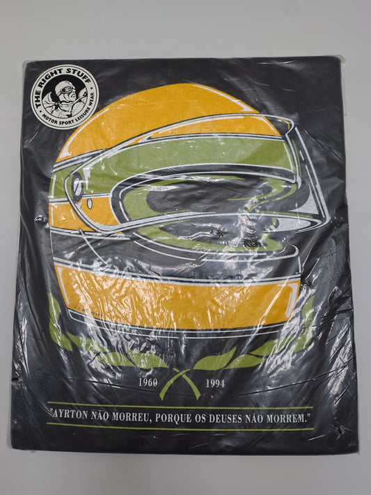Vintage 1995 Ayrton Senna t-shirt XL Brazil screen print McLaren Lotus Toleman Senninha