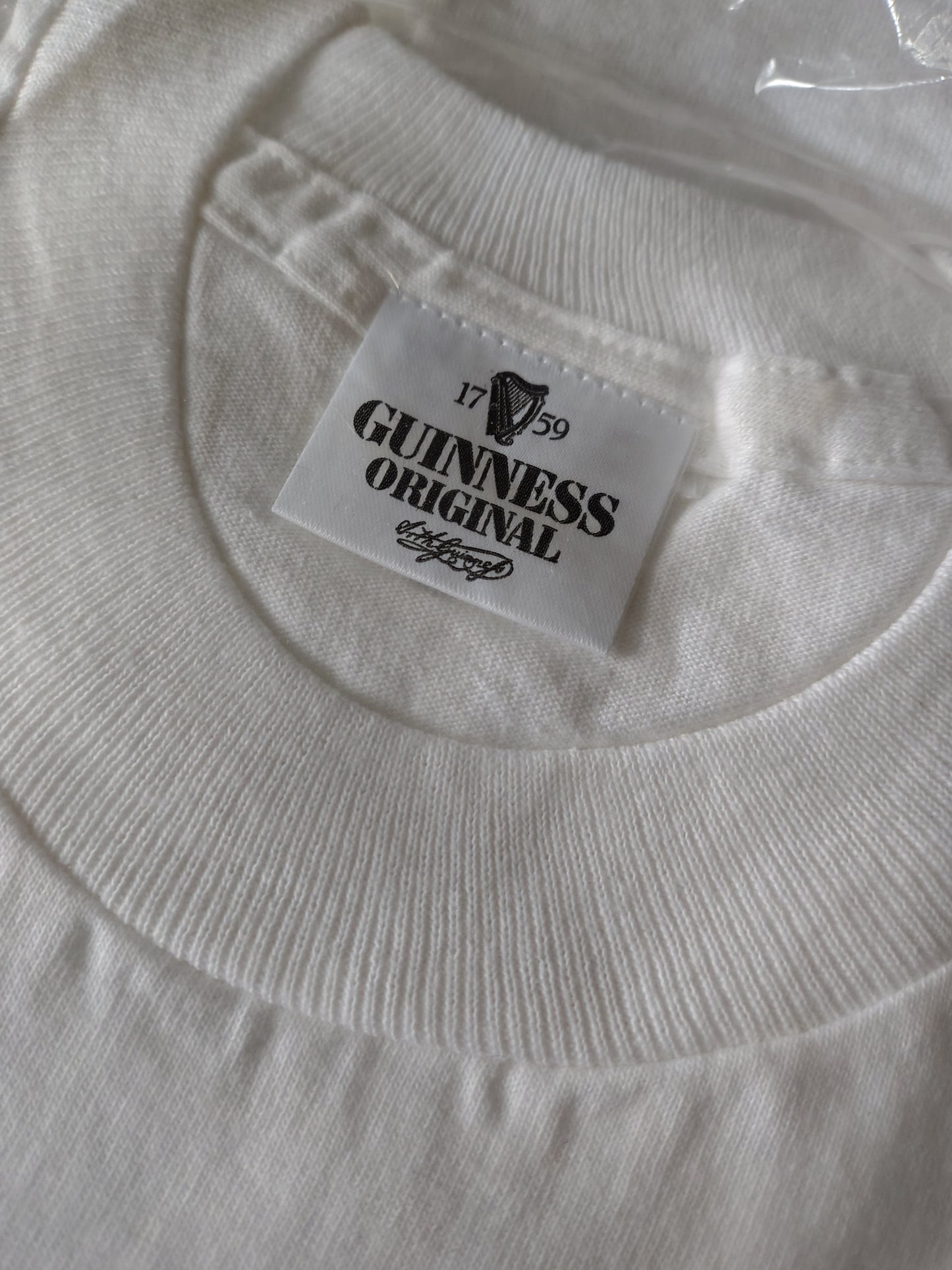 1994 Guinness for strength original white single stitch t-shirt vintage XL 90's Ireland Rare Pints