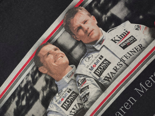 Vintage 2003 McLaren Mercedes-Benz t-shirt Raikkonen Coulthard F1 Grand Prix formula one