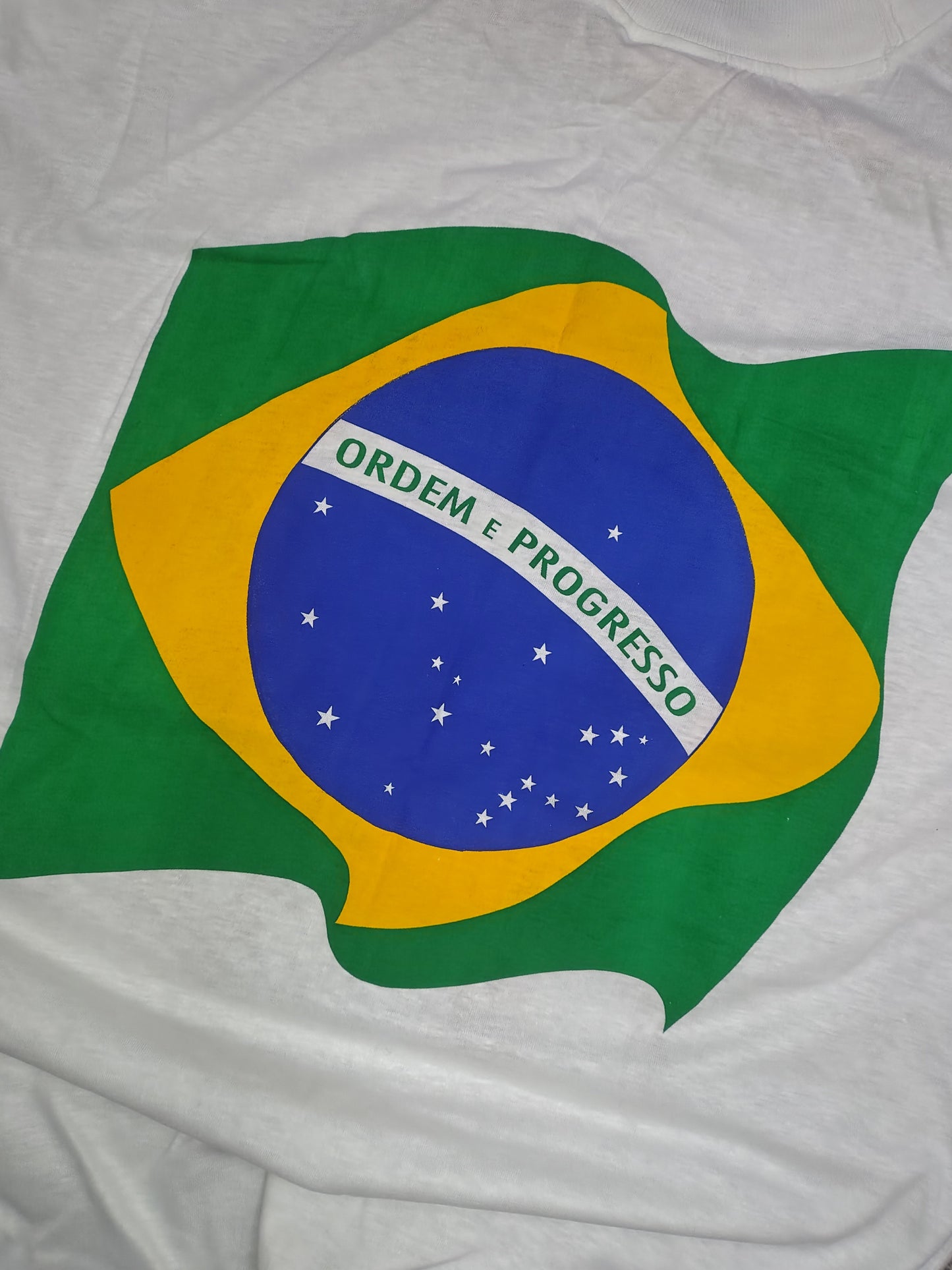 Vintage Ayrton Senna tribute single stitch t-shirt screen print Brazil vintage F1