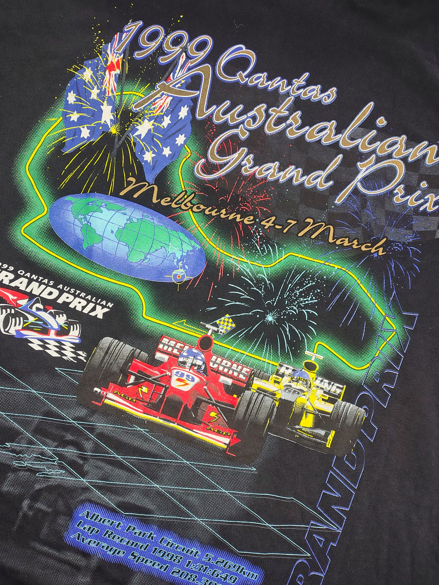 1999 Australian Grand Prix t-shirt Melbourne Albert Park official vintage F1