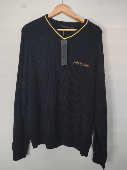 Official Minardi F1 v-neck black sweater