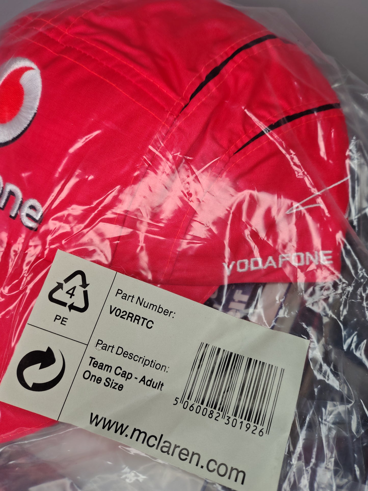Official Vodafone McLaren Mercedes team F1 cap Alonso Hamilton era