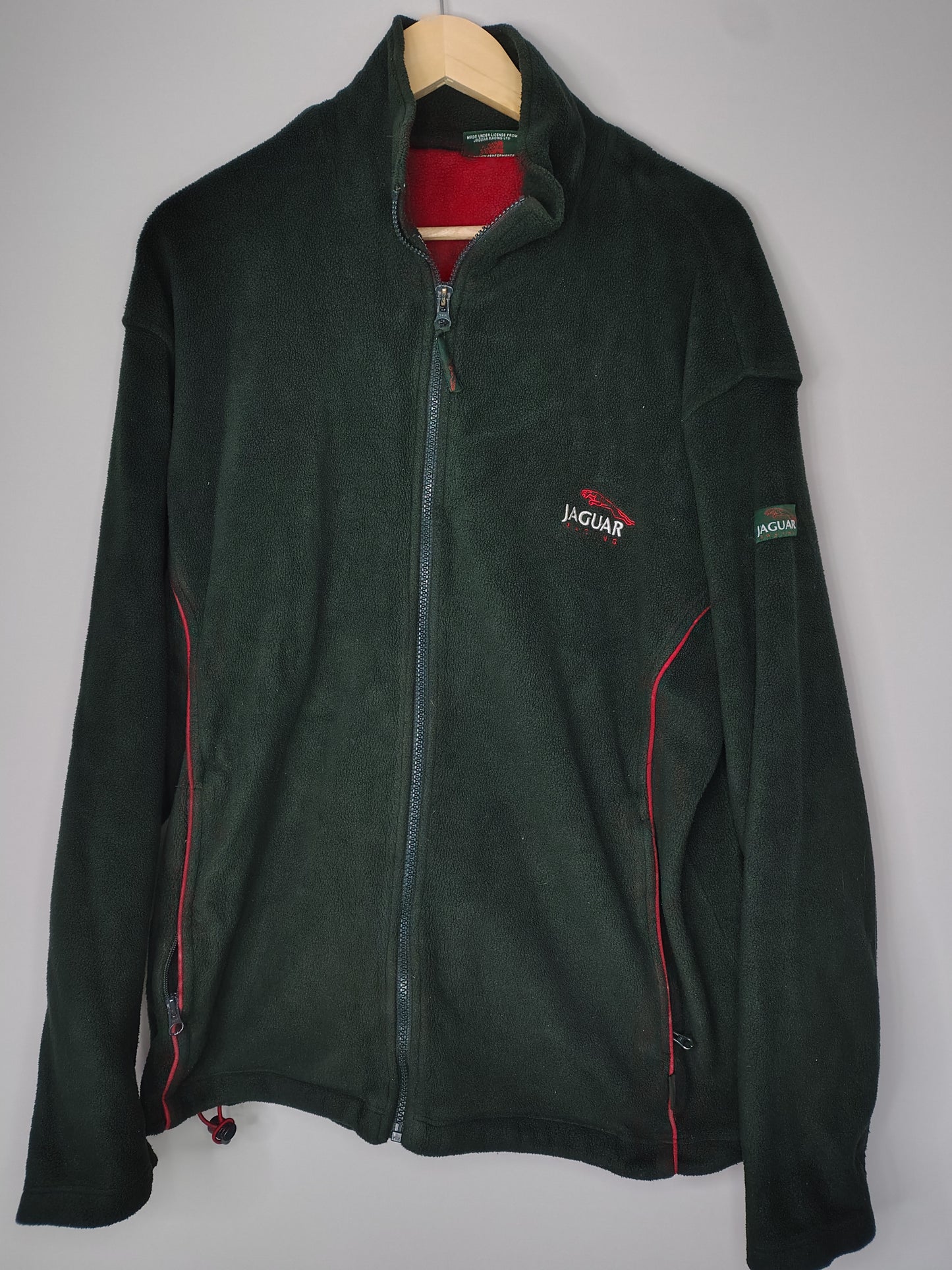 Jaguar racing F1 green full zip mens fleece XL official