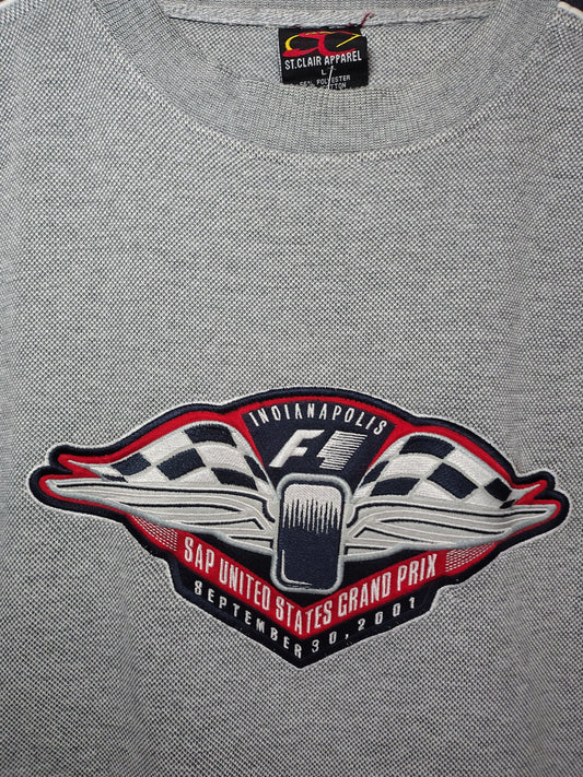 2001 United States grand prix Indianapolis sweatshirt Large formula 1 F1 grand prix USA vintage sweater jumper