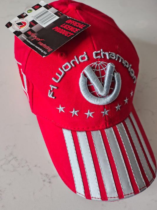 Official Michael Schumacher F1 Ferrari cap hat seven times world champion BNWT circa 2004