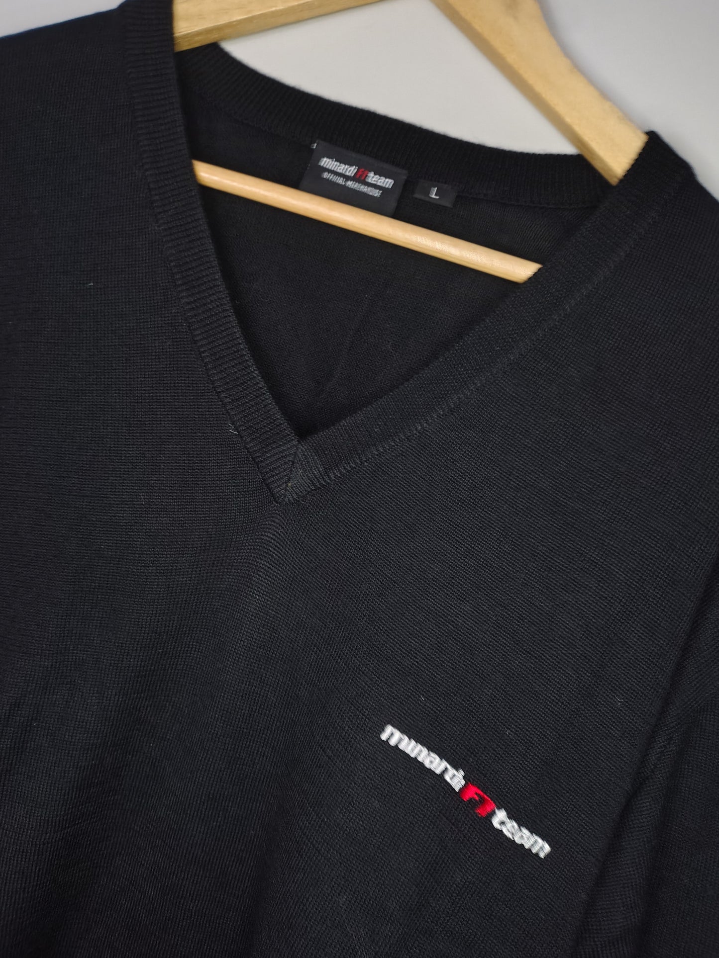 European Minardi F1 team v-neck sweater jumper official