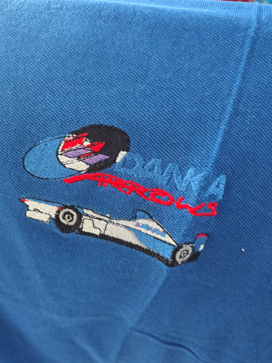 1997 Danka Arrows Yamaha A18 polo shirt Damon Hill formula one F1 grand prix