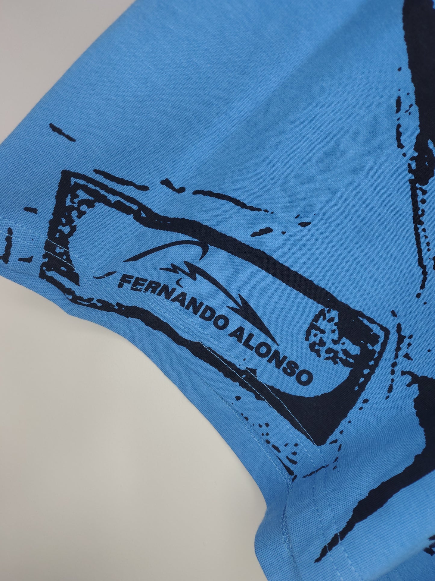 Official Fernando Alonso Renault F1 team t-shirt circa 2005 blue various sizes