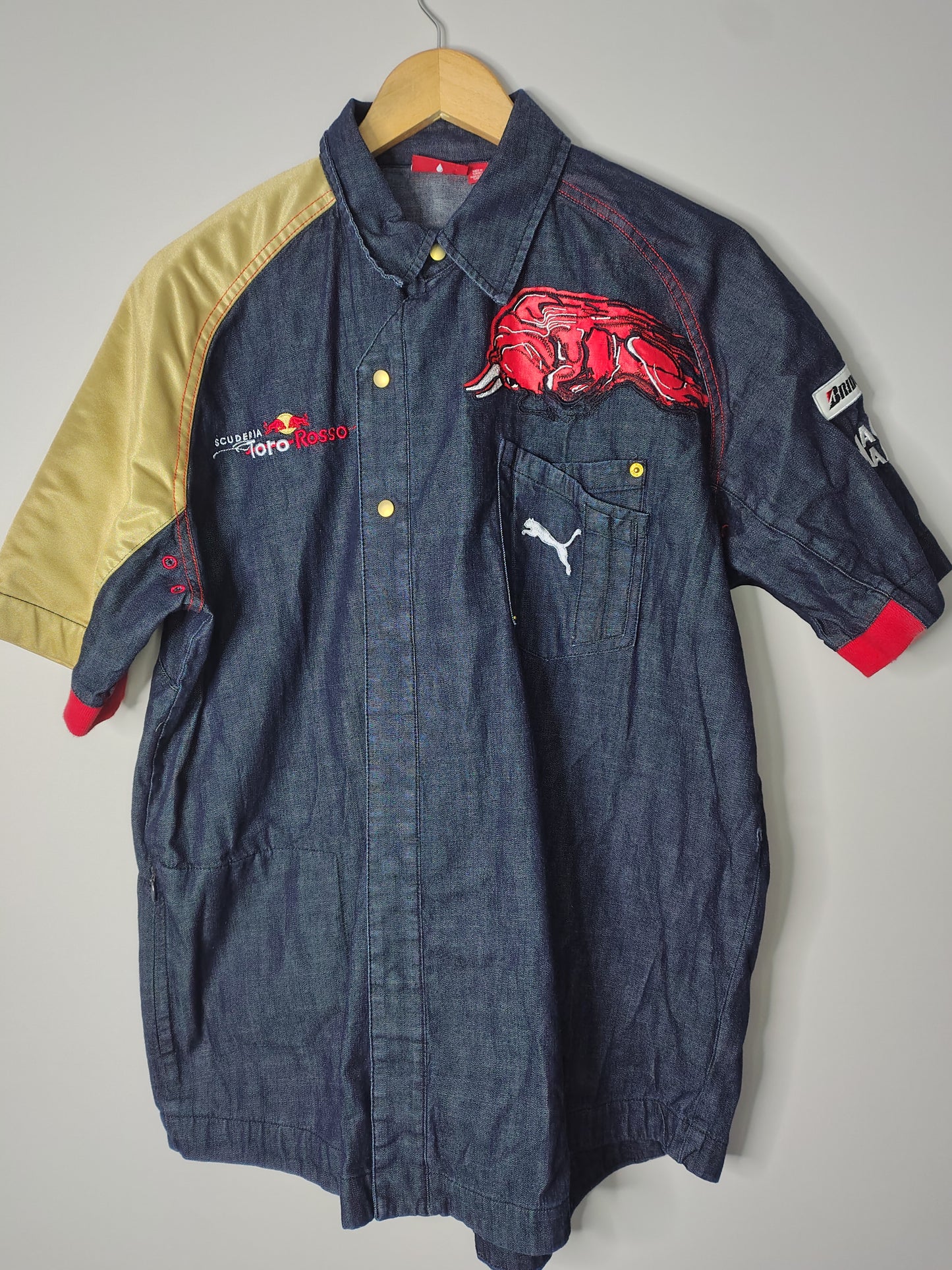 2007 Scuderia Toro Rosso STR2 Puma team issue denim shirt Sebastian Vettel era rare