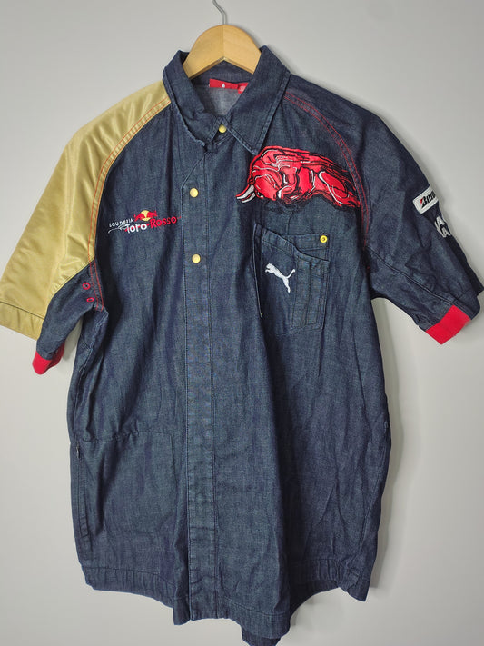 2007 Scuderia Toro Rosso STR2 Puma team issue denim shirt Sebastian Vettel era rare