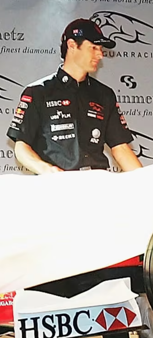 Official Jaguar R5 racing team issue Oceans Twelve movie shirt 2005 Brad Pitt George Clooney diamond