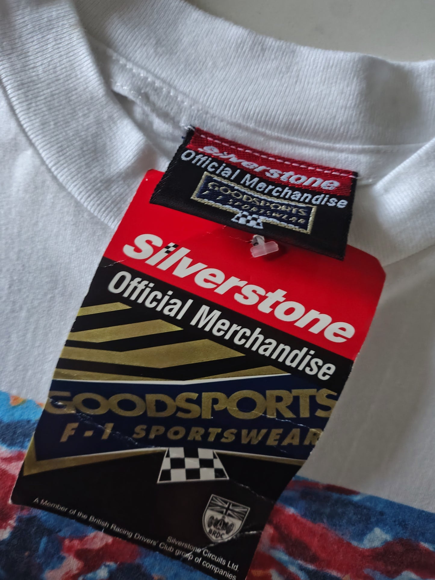 1997 British grand prix official white  t-shirt Silverstone formula 1 F1