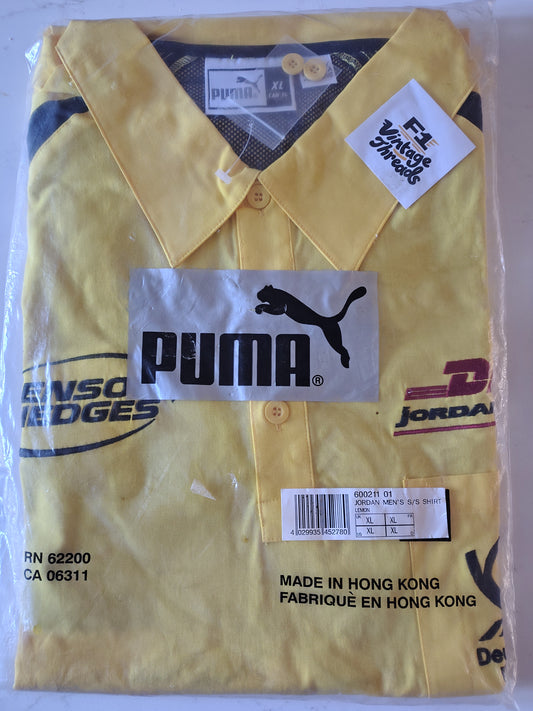 Official Jordan Grand prix Puma mens short sleeve team polo shirt EJ12 formula one F1 BNWT from 2002 Benson & Hedges