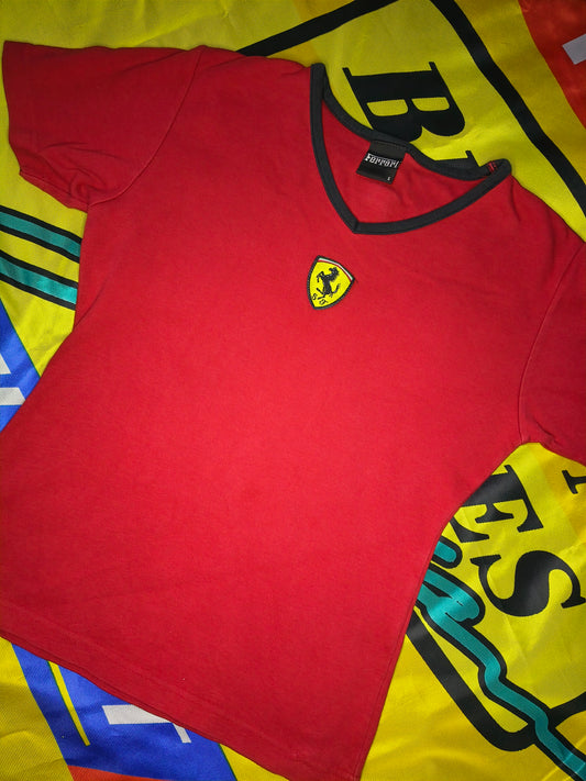 1999 Ferrari ladies baby tee t-shirt official vintage F1