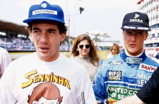 Vintage Ayrton Senna Senninha T-shirt Brazil McLaren Lotus Toleman Williams Rare